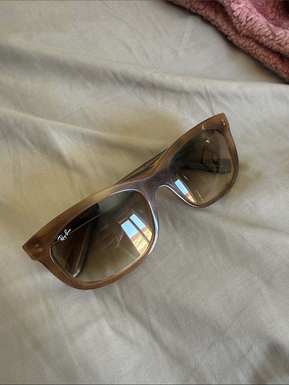Ray-Ban Brown Gradient Wayfarer-Style Sunglasses